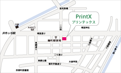 プリンテックス　地図